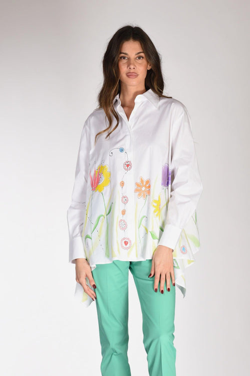 Camicia Dipinta Bianco/multicolor Donna - 1