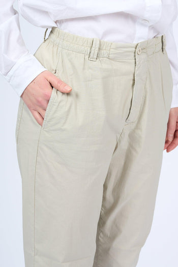Pantalone Cotone Beige Donna - 5