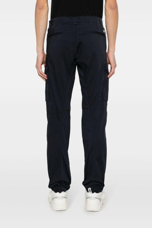 Pantalone Cotone/Elastan Blu elasticizzato - 2