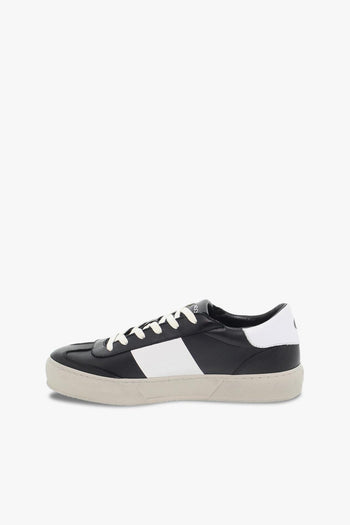 Sneakers ESSENTIAL in pelle nero e bianco - 3