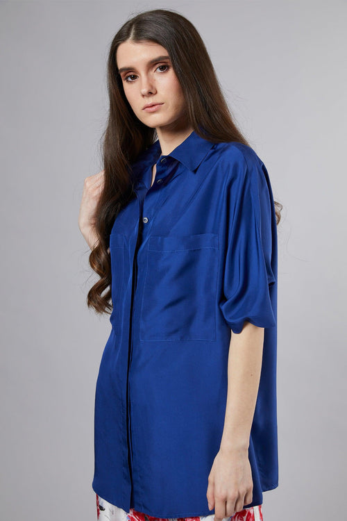 Semi-couture Camicia Gabrielle Blu Donna - 1