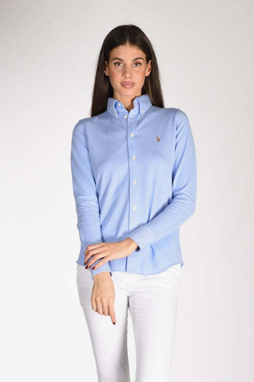 Camicia Oxford Azzurro Donna