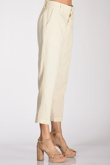 Pantalone Gio Bianco Naturale Donna - 4