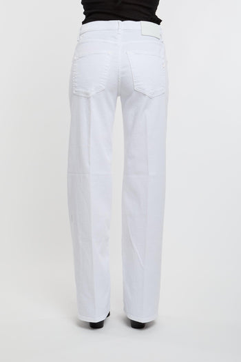 Jeans Jacklyn in Misto Cotone Bianco - 5