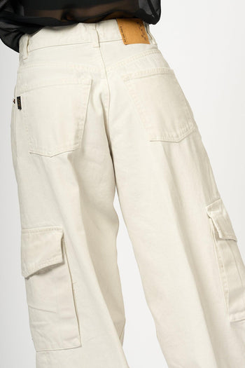 Jeans Cargo Bianco Donna - 9