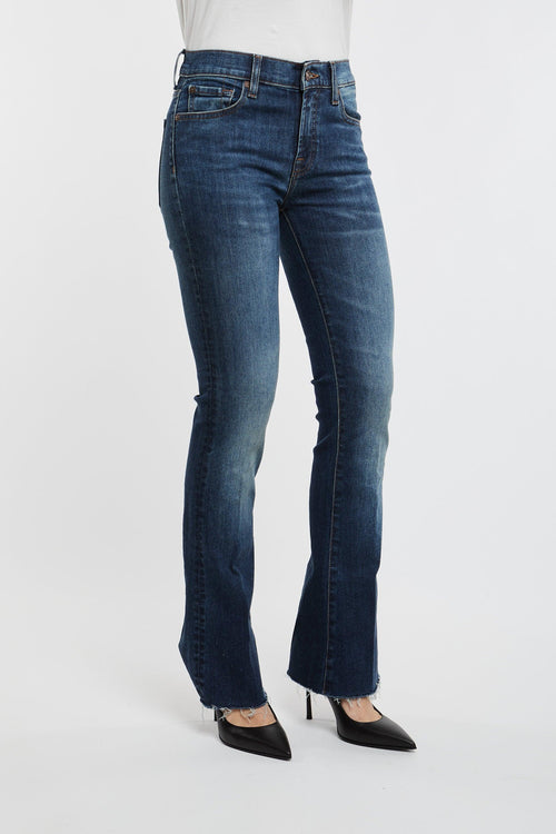 Jeans Bootcut Tailorless Retro Multicolor in Cotone/Elastan - 2