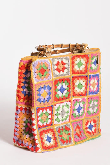 Borsa Crochet Multicolor Donna - 5