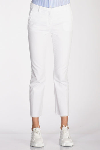 Pantalone Sfrangia Bianco Donna - 3