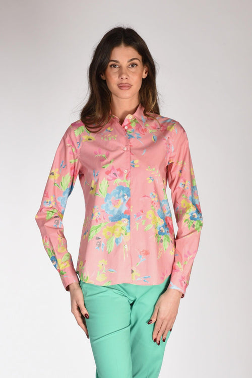 Camicia Colletto Rosa/multicolor Donna - 1