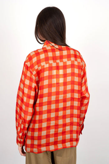 Camicia Verdiana Cotone Arancio - 4
