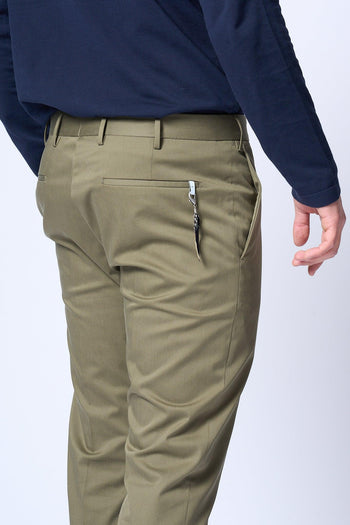 Pantalone Dieci Verde Militare Uomo - 4